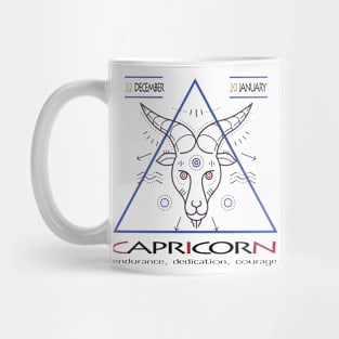 Capricorn Zodiac sign- astronomical sign - Horoscope Mug